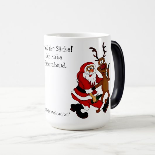 Sinterklaas met mouwen - vorst magische mok (Voorkant rechts)