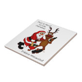 Sinterklaas met mouwen - vorst tegeltje (Zijkant)