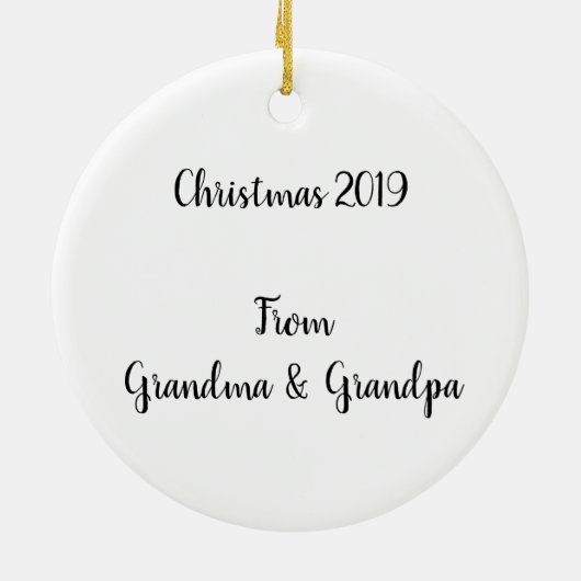 Sinterklaas met naam keramisch ornament (Achterkant)