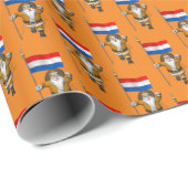 sinterklaas met nederlands afkomst cadeaupapier (Rol Hoek)