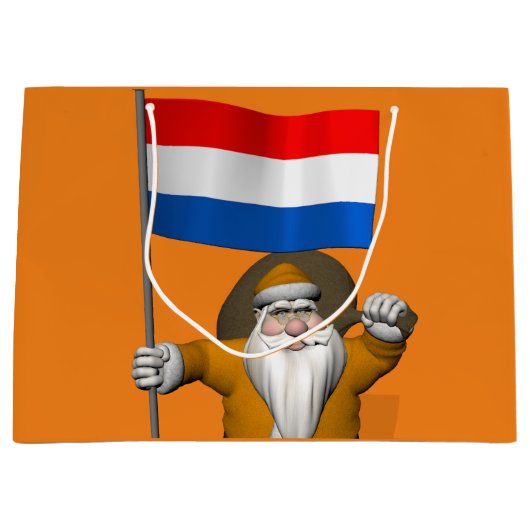 sinterklaas met nederlands afkomst groot cadeauzakje (Voorkant)