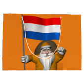 sinterklaas met nederlands afkomst groot cadeauzakje (Achterkant)