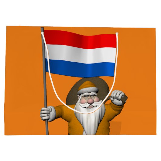 sinterklaas met nederlands afkomst groot cadeauzakje (Achterkant)