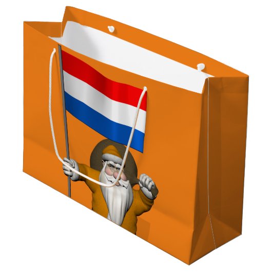 sinterklaas met nederlands afkomst groot cadeauzakje (Voorkant Gekanteld)