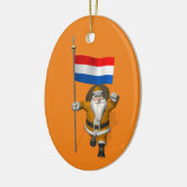sinterklaas met nederlands afkomst keramisch ornament (Links)