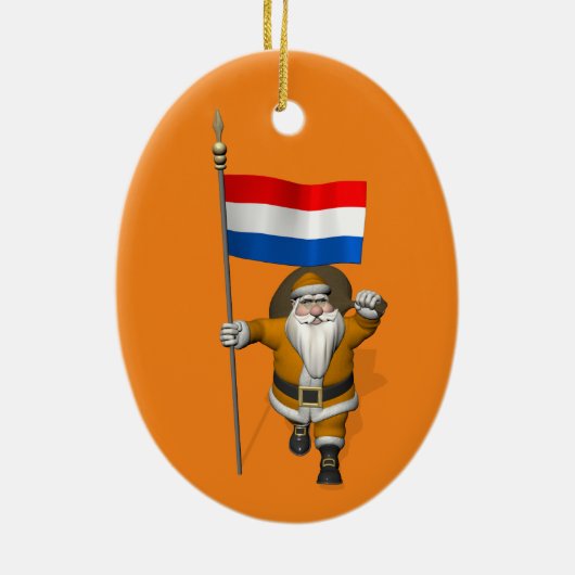 sinterklaas met nederlands afkomst keramisch ornament (Achterkant)