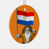 sinterklaas met nederlands afkomst keramisch ornament (Rechts)