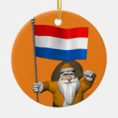 sinterklaas met nederlands afkomst keramisch ornament (Voorkant)