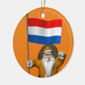 sinterklaas met nederlands afkomst keramisch ornament (Links)