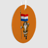 sinterklaas met nederlands afkomst ornament (voorkant)