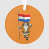 sinterklaas met nederlands afkomst ornament (achterkant)