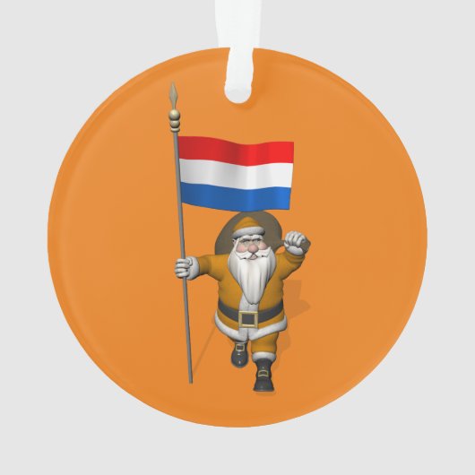 sinterklaas met nederlands afkomst ornament (achterkant)
