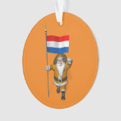 sinterklaas met nederlands afkomst ornament (voorkant)