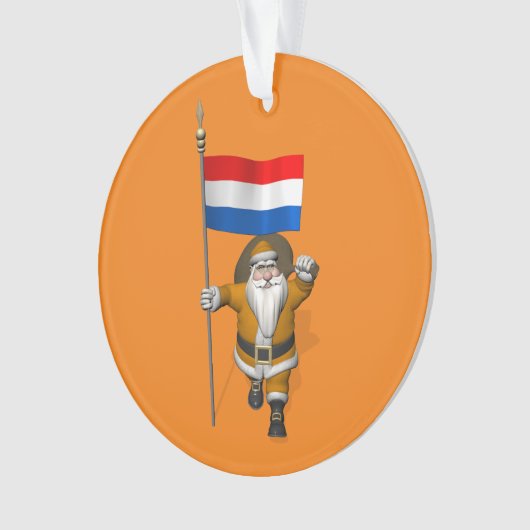 sinterklaas met nederlands afkomst ornament (voorkant)