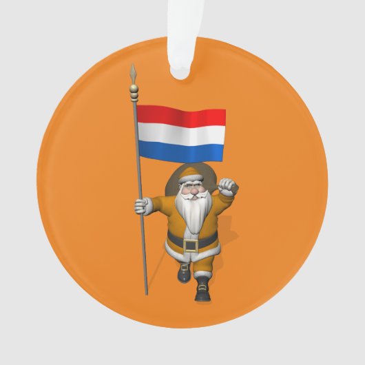 sinterklaas met nederlands afkomst ornament (voorkant)