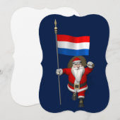 Sinterklaas met Nederlands aftekening Feestdagenkaart (Voorkant / Achterkant)