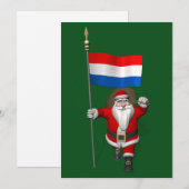Sinterklaas met Nederlands aftekening Feestdagenkaart (Voorkant / Achterkant)