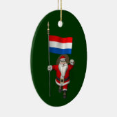 Sinterklaas met Nederlands aftekening Keramisch Ornament (Rechts)