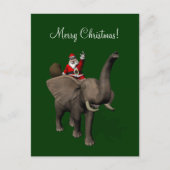 Sinterklaas met olifant feestdagenkaart (Voorkant)