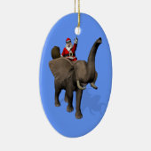 Sinterklaas met olifant keramisch ornament (Rechts)
