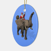 Sinterklaas met olifant keramisch ornament (Links)