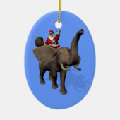 Sinterklaas met olifant keramisch ornament (Voorkant)