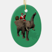 Sinterklaas met olifant keramisch ornament (Achterkant)