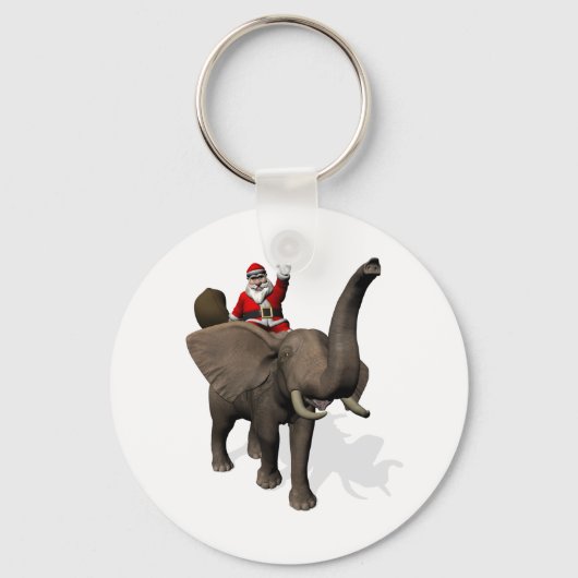 Sinterklaas met olifant sleutelhanger (Voorkant)