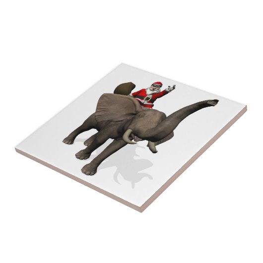 Sinterklaas met olifant tegeltje (Zijkant)