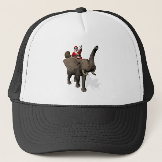 Sinterklaas met olifant trucker pet (Voorkant)