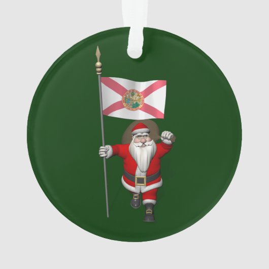Sinterklaas met ontslag uit Florida Ornament (achterkant)