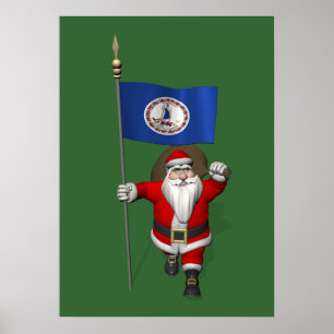 Sinterklaas met ontslag uit Virginia Poster