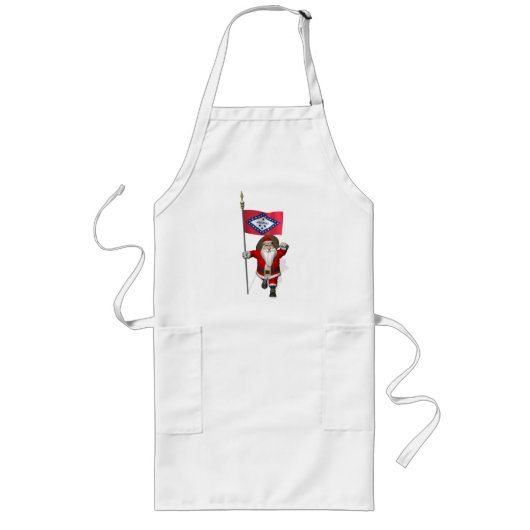 Sinterklaas met ontslag van Arkansas Lang Schort (Voorkant)