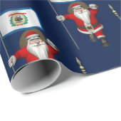 Sinterklaas met ontslag van West Virginia Cadeaupapier (Rol Hoek)