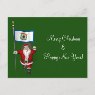 Sinterklaas met ontslag van West Virginia Feestdagenkaart