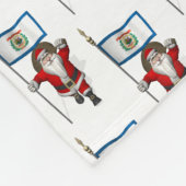 Sinterklaas met ontslag van West Virginia Fleece Deken (Hoek)