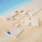 Sinterklaas met opblaasbare flamingo legpuzzel (Zijkant)