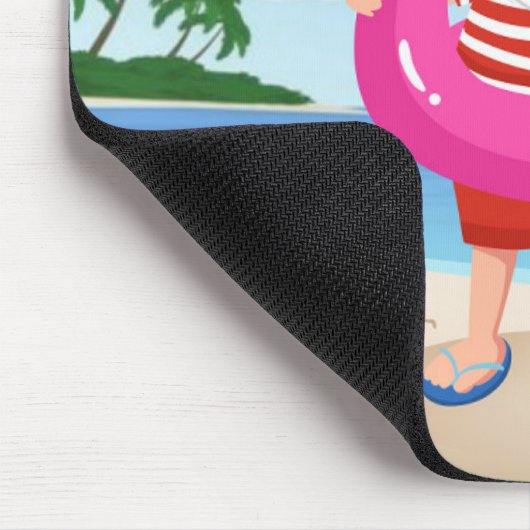 Sinterklaas met opblaasbare flamingo muismat (Hoek)