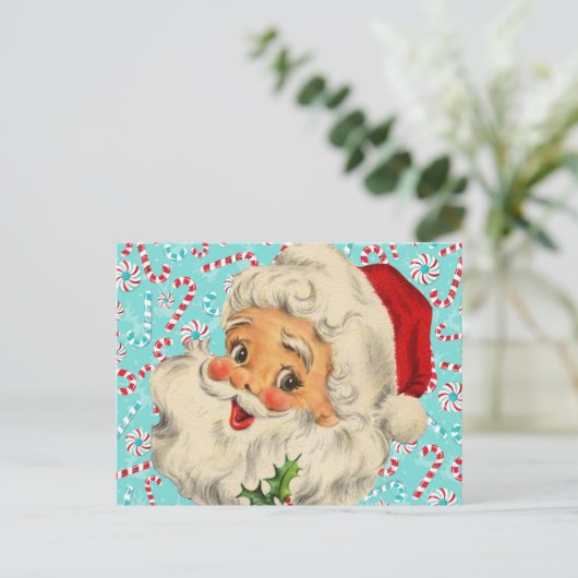 Sinterklaas met Peppermints Briefkaart (Staand voorkant)