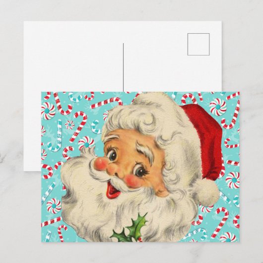 Sinterklaas met Peppermints Briefkaart (Voorkant / Achterkant)