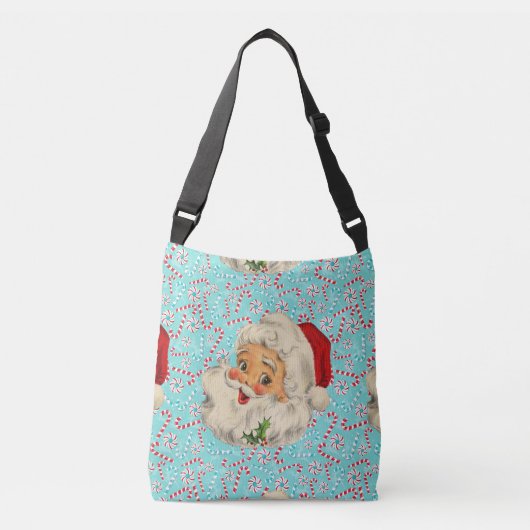 Sinterklaas met Peppermints Crossbody Tas (Voorkant)