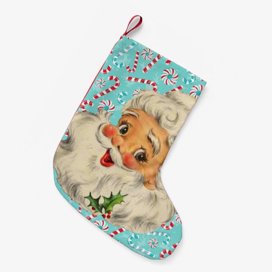 Sinterklaas met Peppermints Kleine Kerstsok (Voorkant (Hangend))