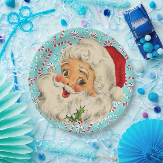 Sinterklaas met Peppermints Papieren Bordje (Feest)
