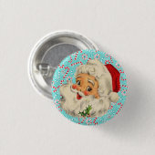 Sinterklaas met Peppermints Ronde Button 3,2 Cm (Voorkant /achterkant)