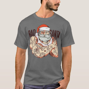 Sinterklaas met Pet baard op de slechte kerstman T-shirt