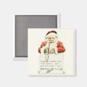 Sinterklaas met  pijpleiding Magnet (Voorkant / Achterkant)