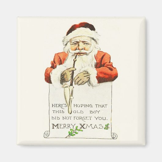 Sinterklaas met  pijpleiding Magnet (Voorkant)