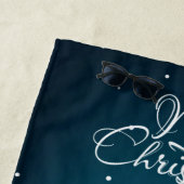 Sinterklaas met prettige kerst strandlaken (In situ)