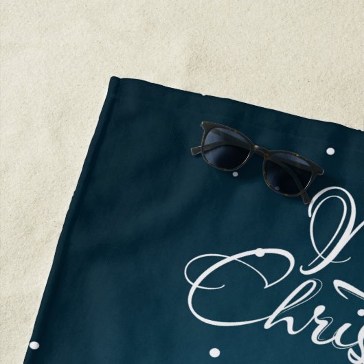 Sinterklaas met prettige kerst strandlaken (In situ)