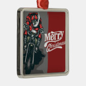 Sinterklaas met prettige kerstmotor — Ornament (Rechts)